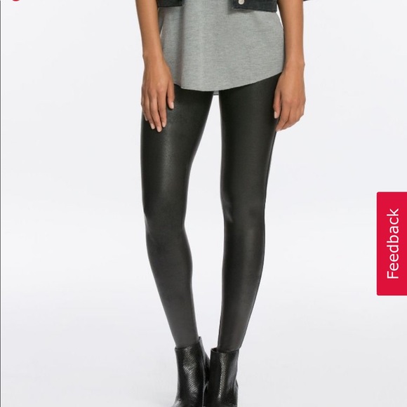 SPANX Faux Leather Leggings - Picture 1 of 8
